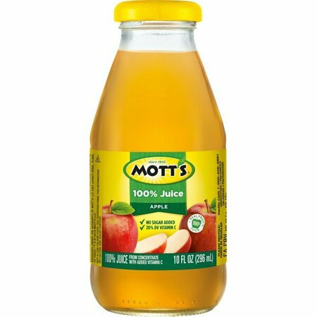 MOTTS Mott's 100% Apple Juice 10 oz. Glass Bottle, PK24 Z91130
